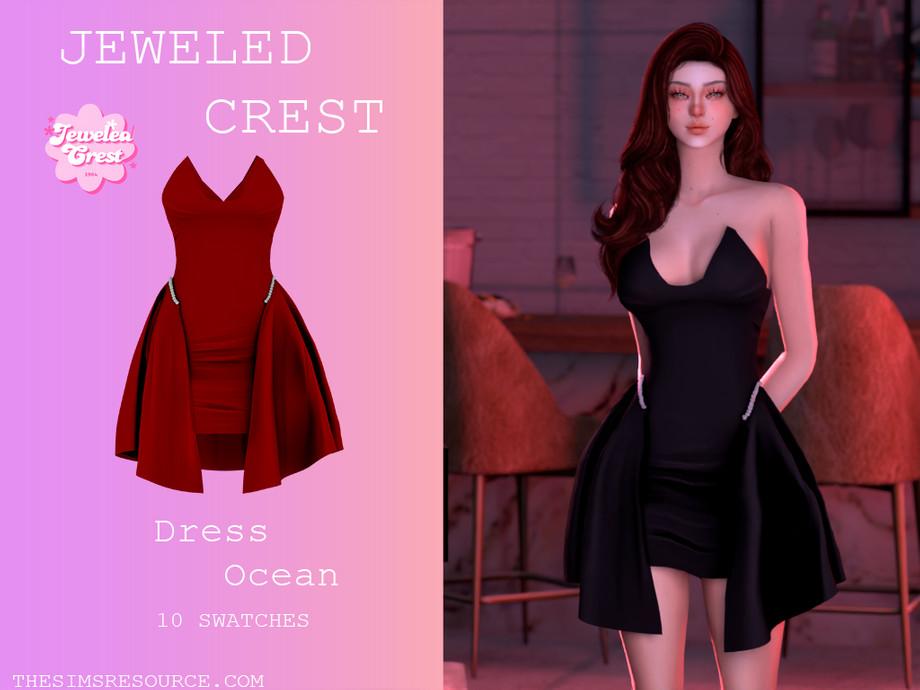 Платье Dress Ocean Sims 4