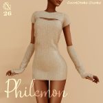Платье Philemon Soft Knitting Sims 4 Платье Philemon Soft Knitting Sims 4