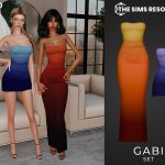 Платья Gabi Set Sims 4 Платья Gabi Set Sims 4