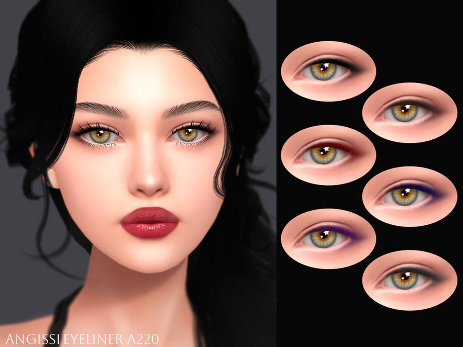Косметика Eyeliner A220 Eyes A252 Sims 4