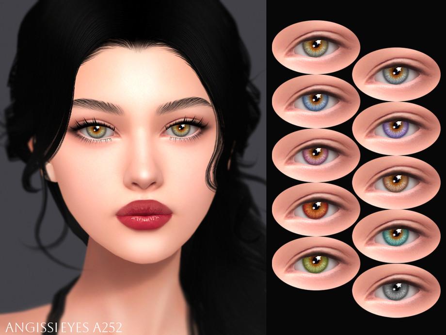 Косметика Eyeliner A220 Eyes A252 Sims 4