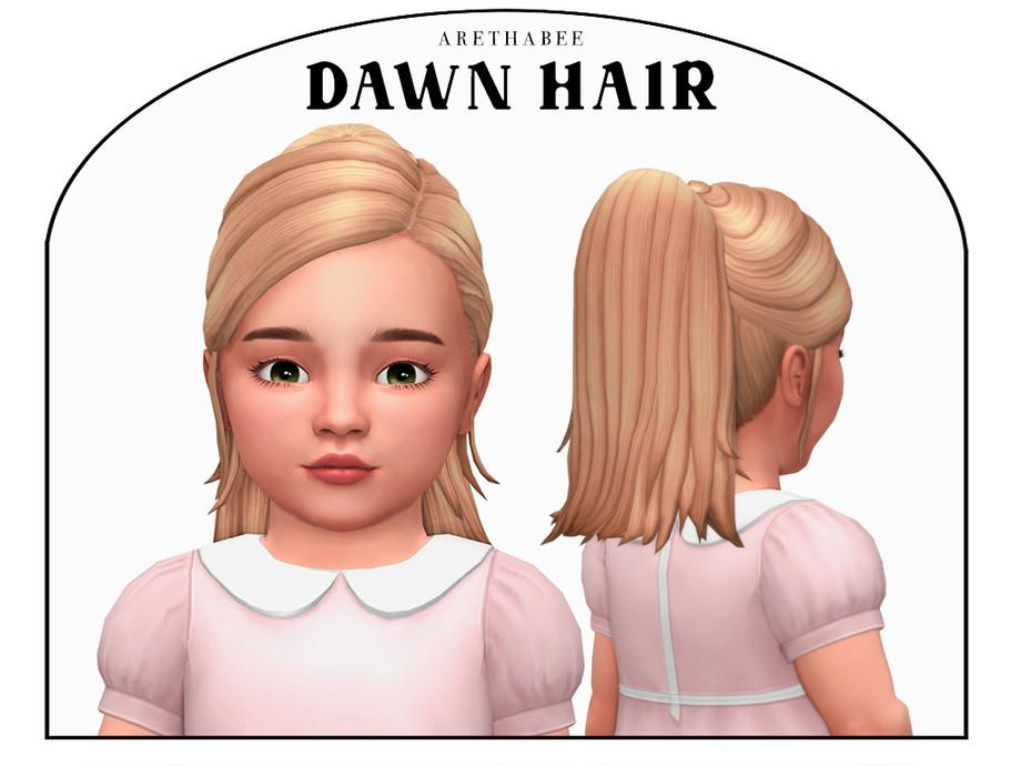 Прическа Dawn Hair Sims 4