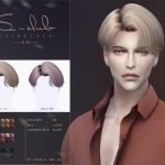 Прическа Middle Parting Hair For Male Sims 4 Прическа Middle Parting Hair For Male Sims 4