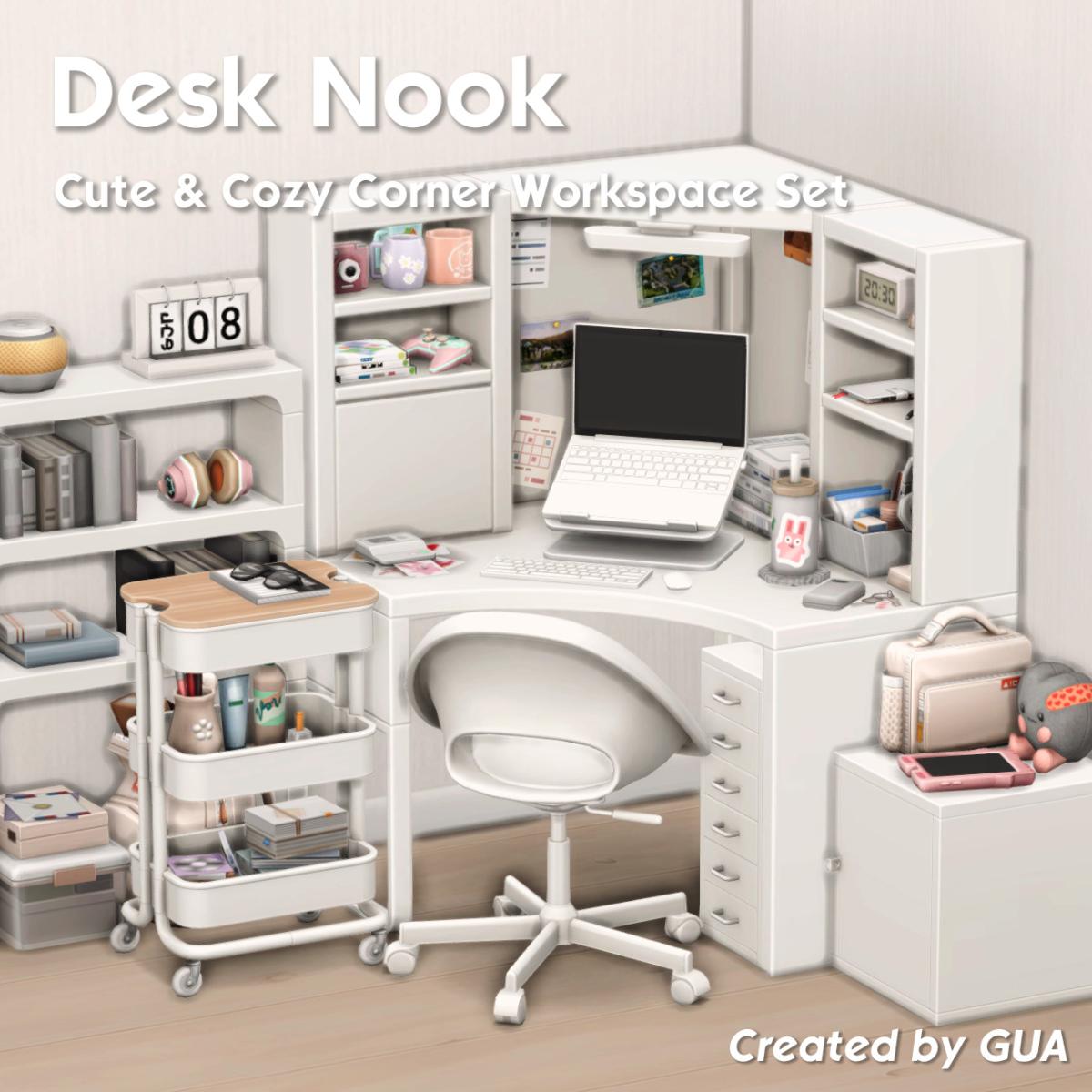 Мебель Desk Nook Set Sims 4
