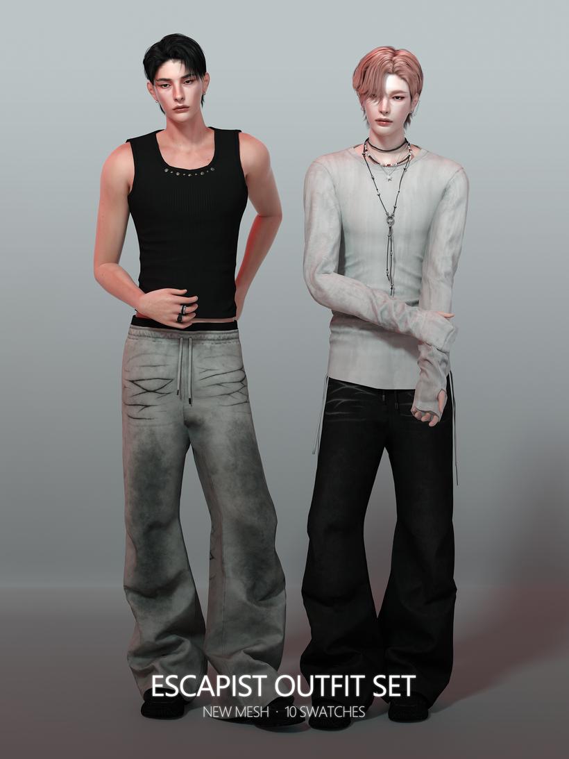 Комплект Escapist Outfit Set Sims 4