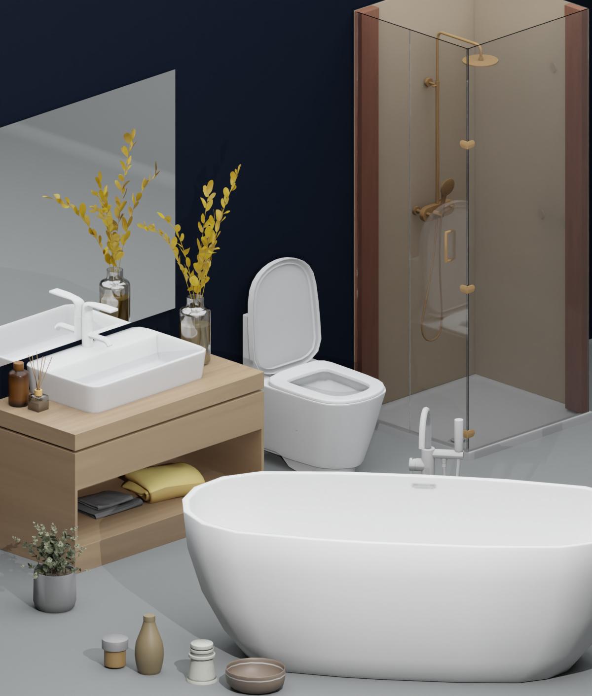 Ванная The Goldmere Sims 4