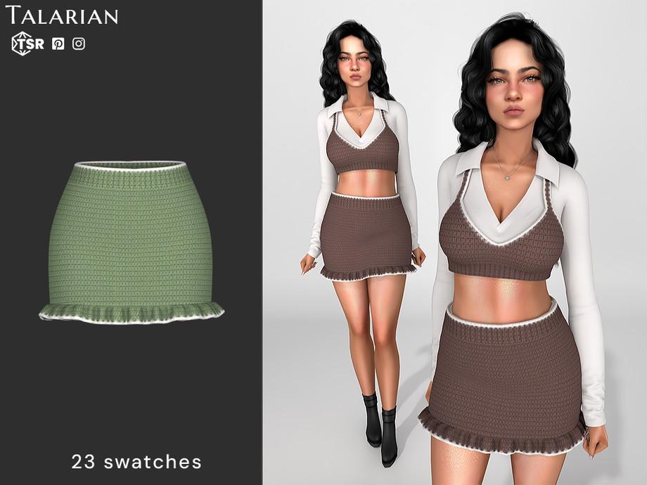 Комплект Jacqueline Knitted Sims 4