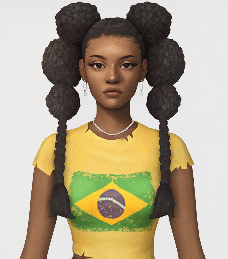 Прическа Maude Hair Sims 4