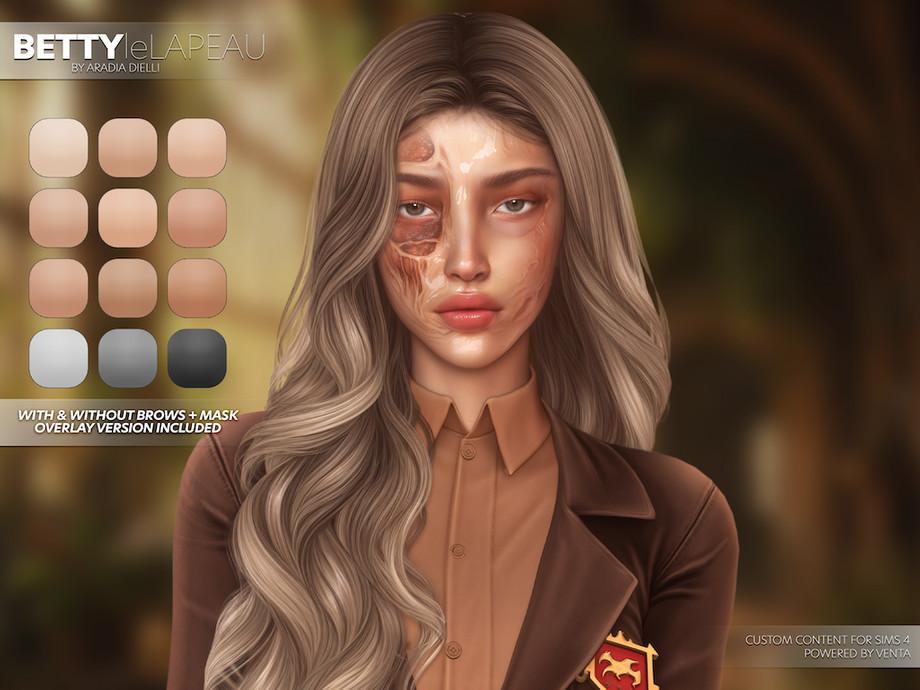 Скинтон Betty Skin Sims 4