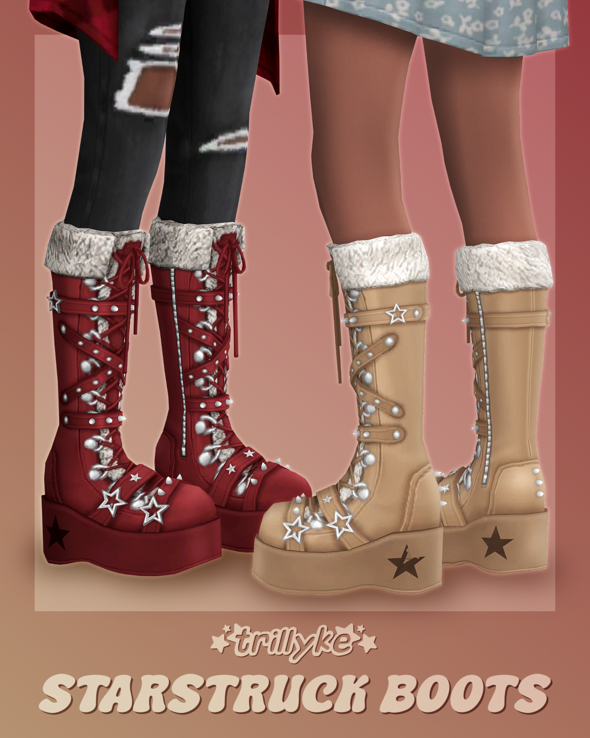 Обувь Starstruck Boots Sims 4