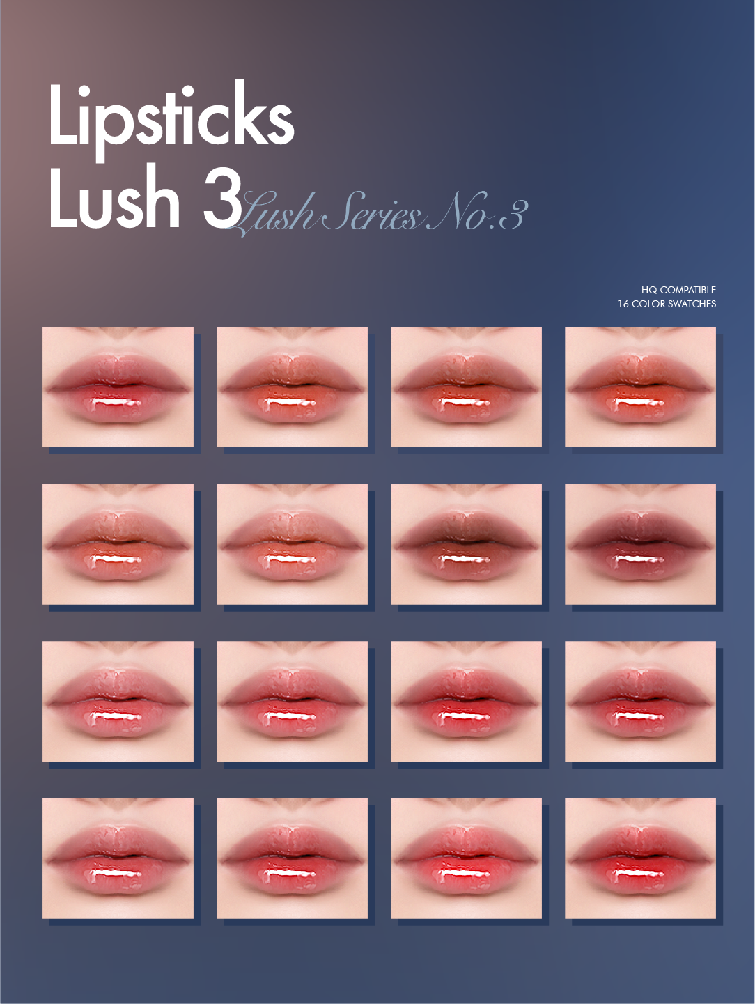 Блеск для губ Lush Lipsticks 3 Sims 4