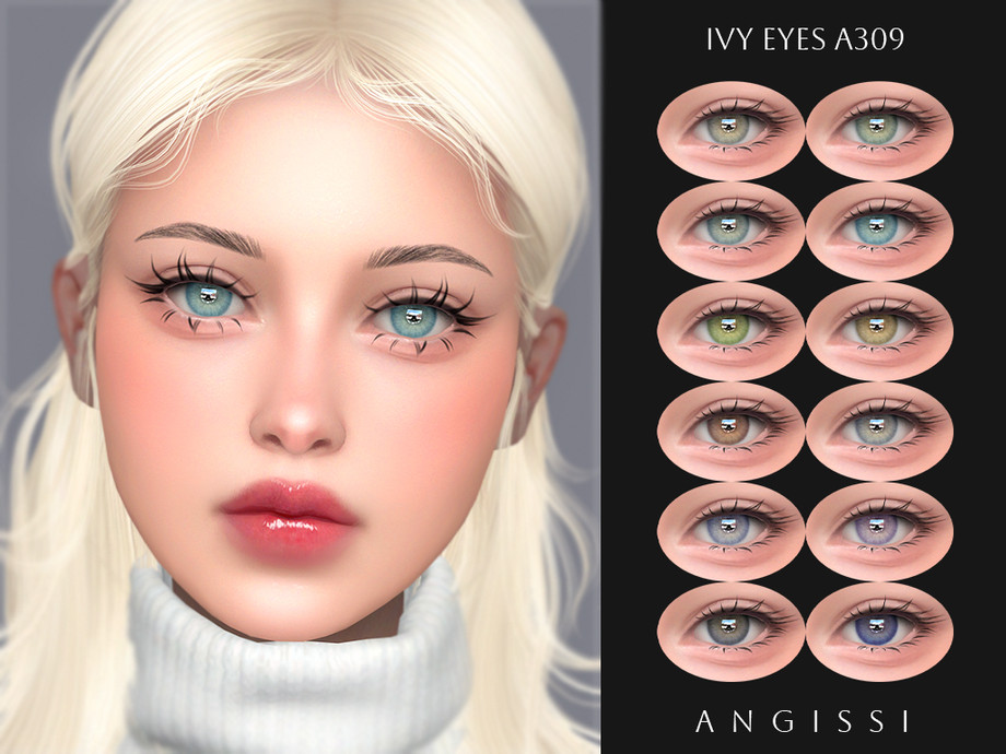 Брови и линзы Ivy Sims 4