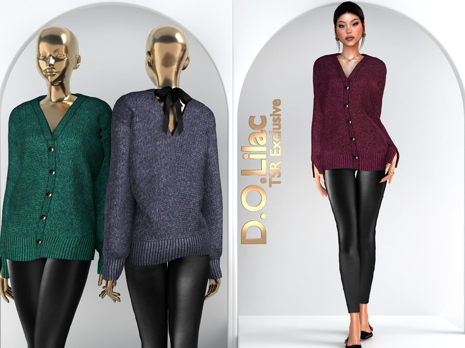 Комплект Soft Glam Edge Set DO127 Sims 4