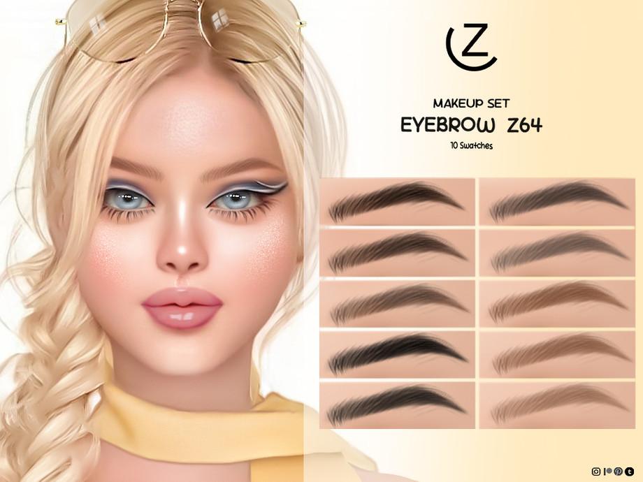 Косметика Eyebrow Eyeshadow Blush Highlighter Lipstick Sims 4