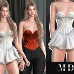 Комплект Olivia Top And Dress Set Sims 4 Комплект Olivia Top And Dress Set Sims 4