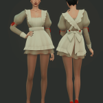 Платья Short Maid Dresses 1 Sims 4