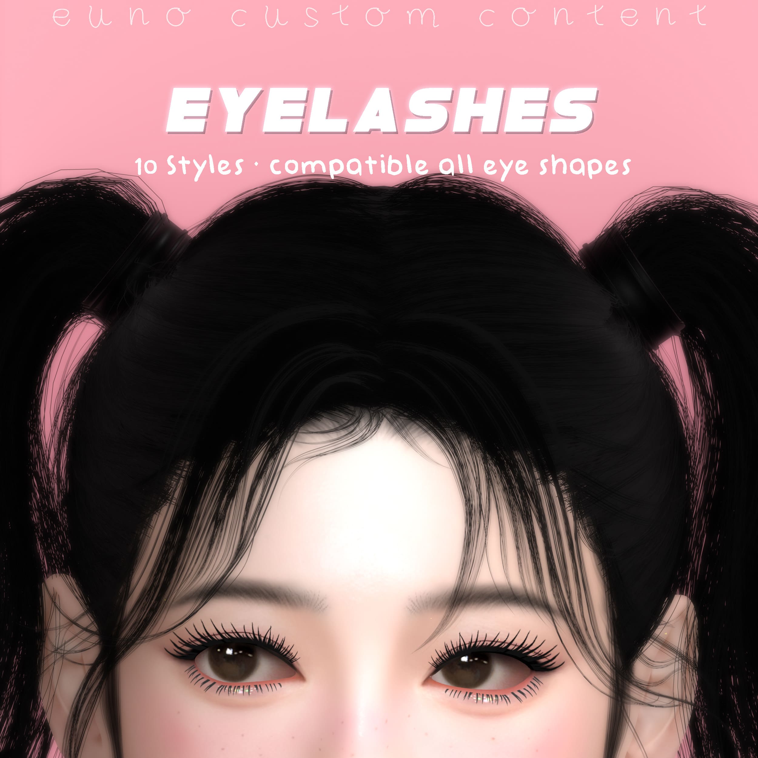 Ресницы 3D Eyelashes Sims 4