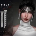 Серьги Diamond Pearl Earrings Sims 4 Серьги Diamond Pearl Earrings Sims 4