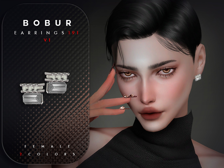 Серьги Diamond Pearl Earrings Sims 4