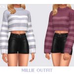 Комплект Millie Outfit Sims 4 Комплект Millie Outfit Sims 4