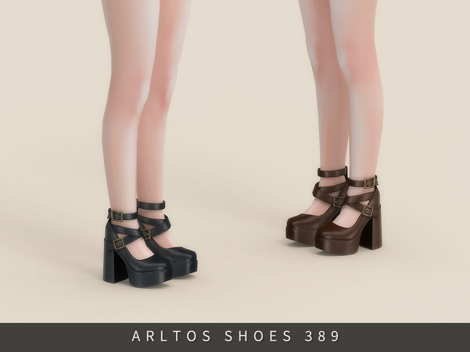 Туфли Patent Platform Sims 4