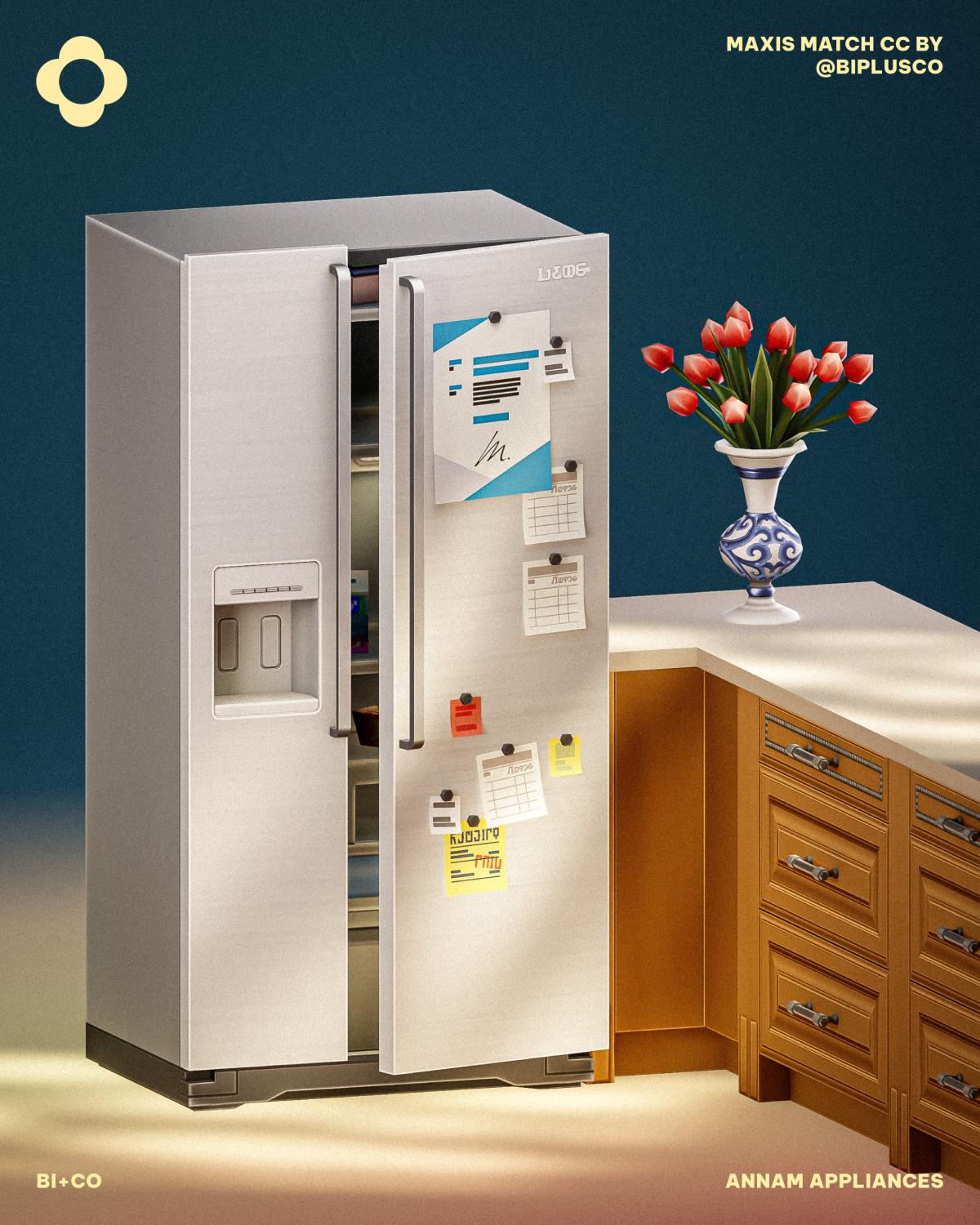 Холодильник Annam Appliances Sims 4