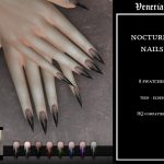 Маникюр Nocturne Nails Sims 4 Маникюр Nocturne Nails Sims 4