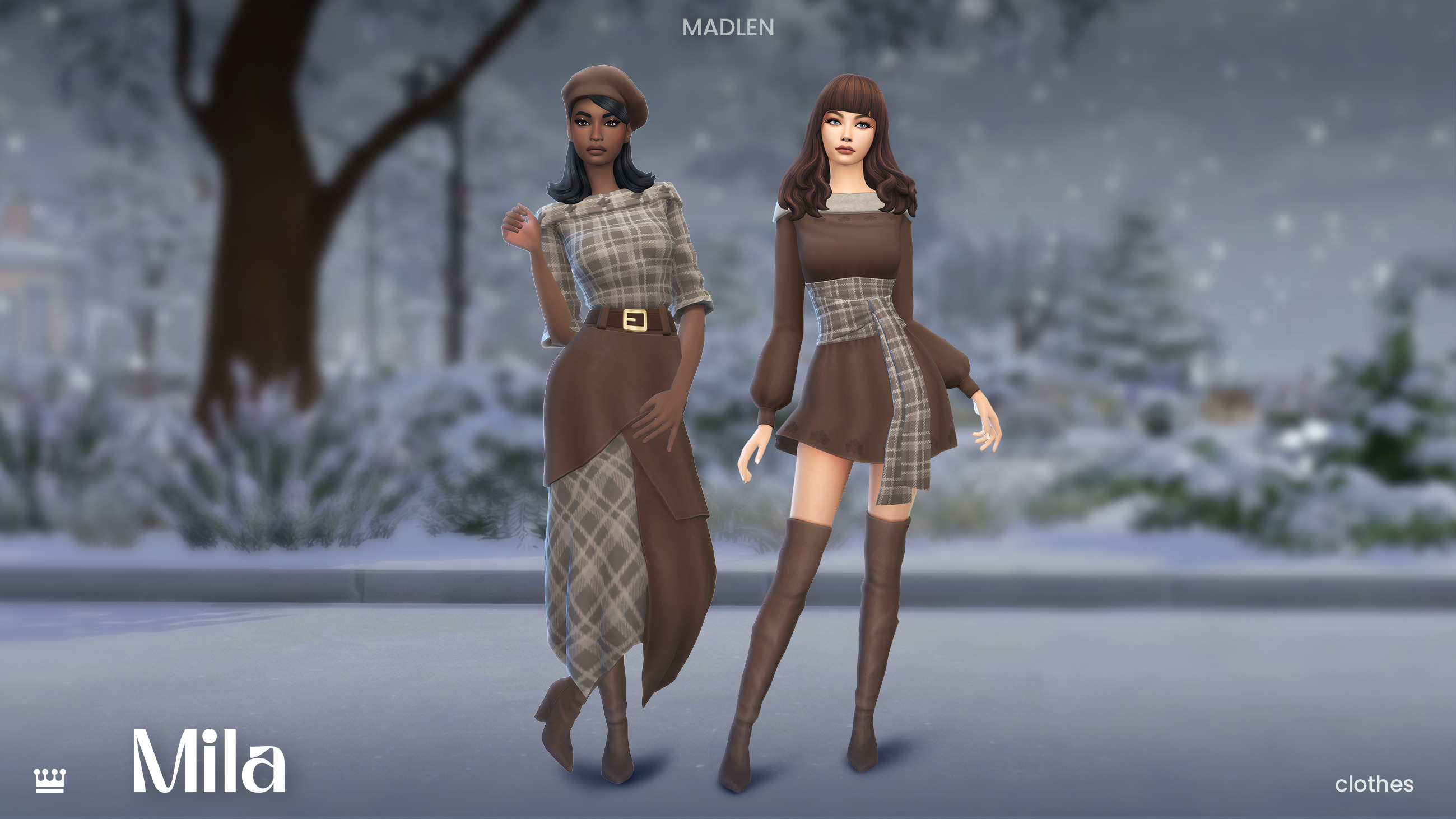 Комплект Mila Set Sims 4