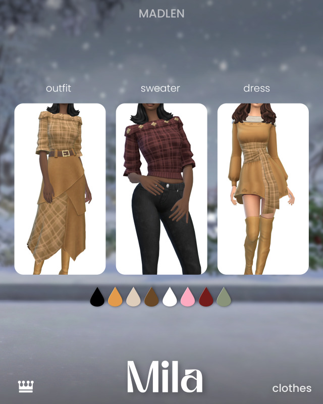 Комплект Mila Set Sims 4