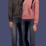Свитер Mending Sweater F&M Sims 4 Свитер Mending Sweater F&M Sims 4