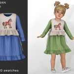 Комплект Emersyn Dress With Embroidered Apron Sims 4 Комплект Emersyn Dress With Embroidered Apron Sims 4