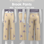 Штаны Brook & Eustass Pants Sims 4 Штаны Brook & Eustass Pants Sims 4