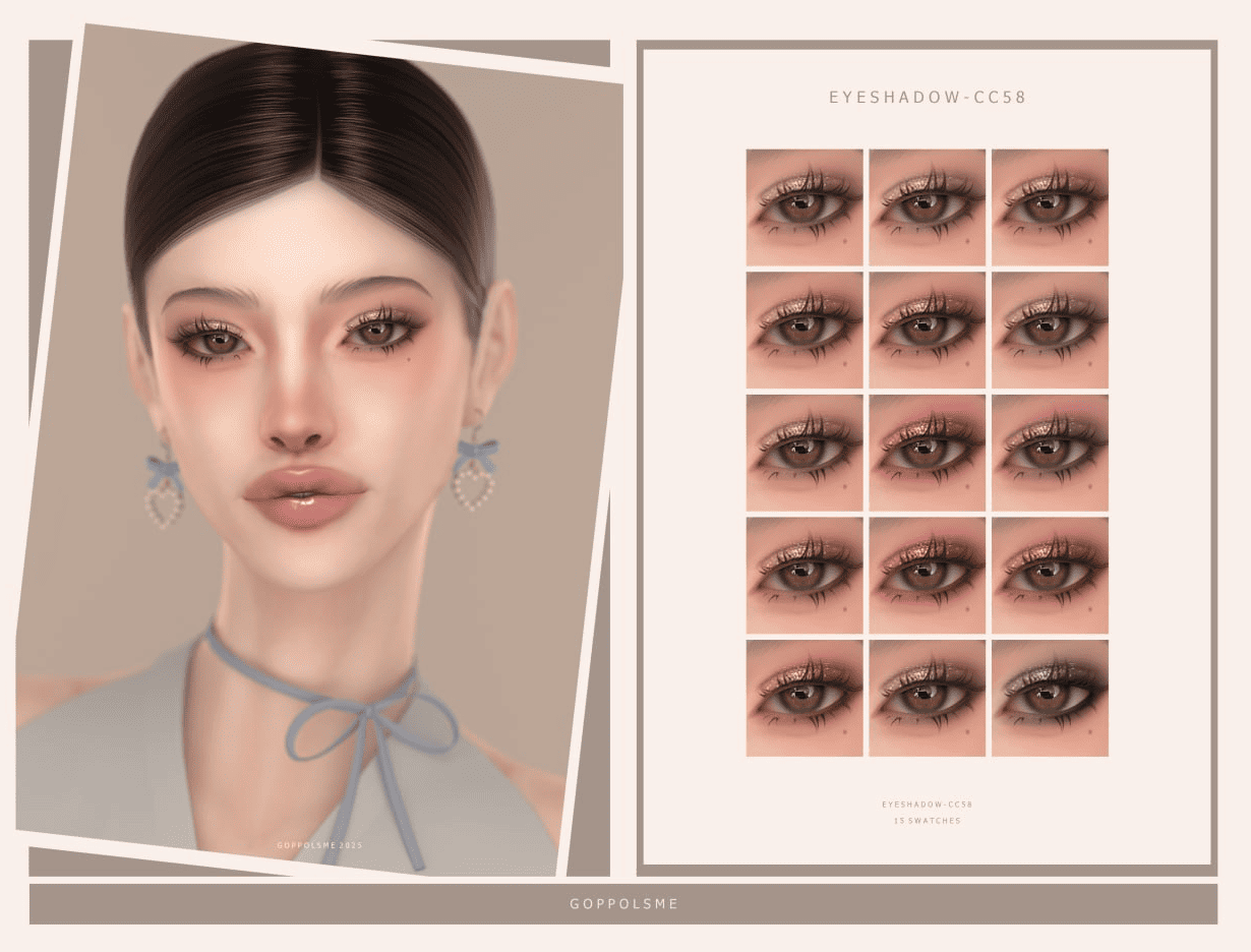 Тени для век Eyeshadow CC 58 Sims 4