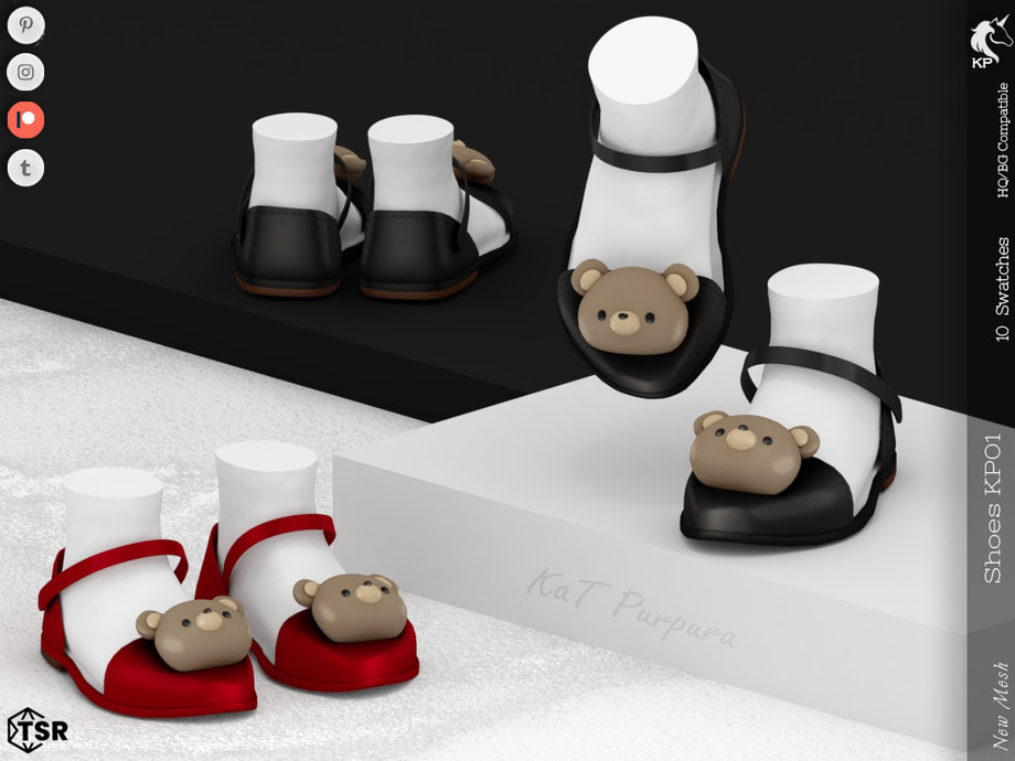Туфельки Shoes KP01 Sims 4