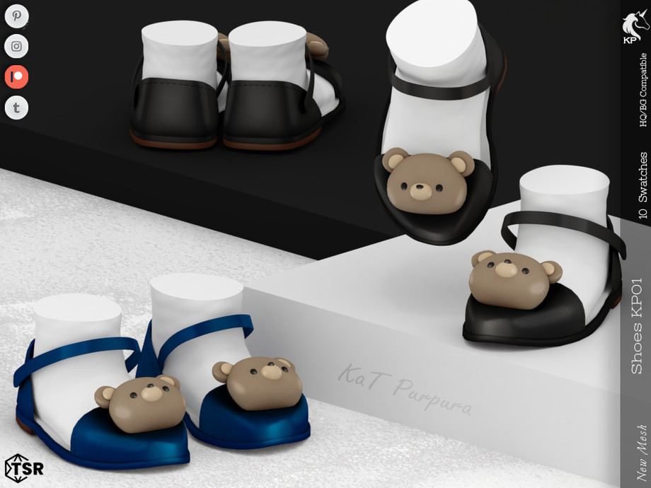 Туфельки Shoes KP01 Sims 4