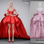 Платье Rita Gown Sims 4