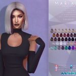 Прическа Mariana Hairstyle Sims 4 Прическа Mariana Hairstyle Sims 4