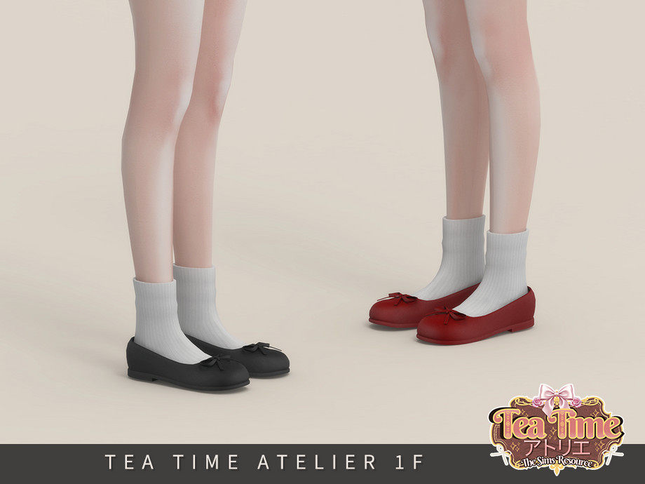 Балетки Tea Time Atelier Mary Jane With Socks Sims 4