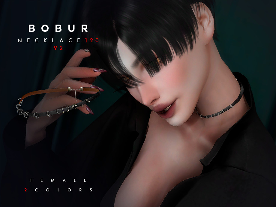 Чокер Leather Choker Sims 4