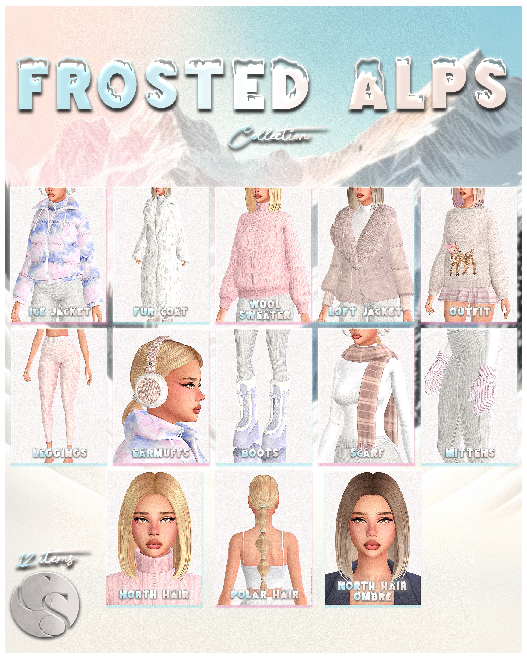 Коллекция Frosted Alps Collection Sims 4