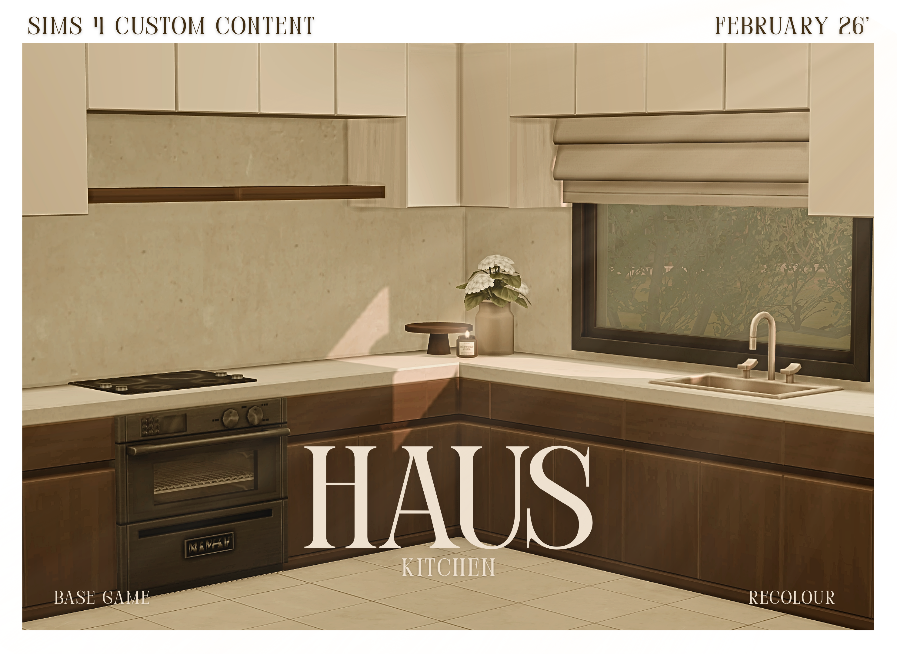 Кухонный гарнитур Haus Sims 4