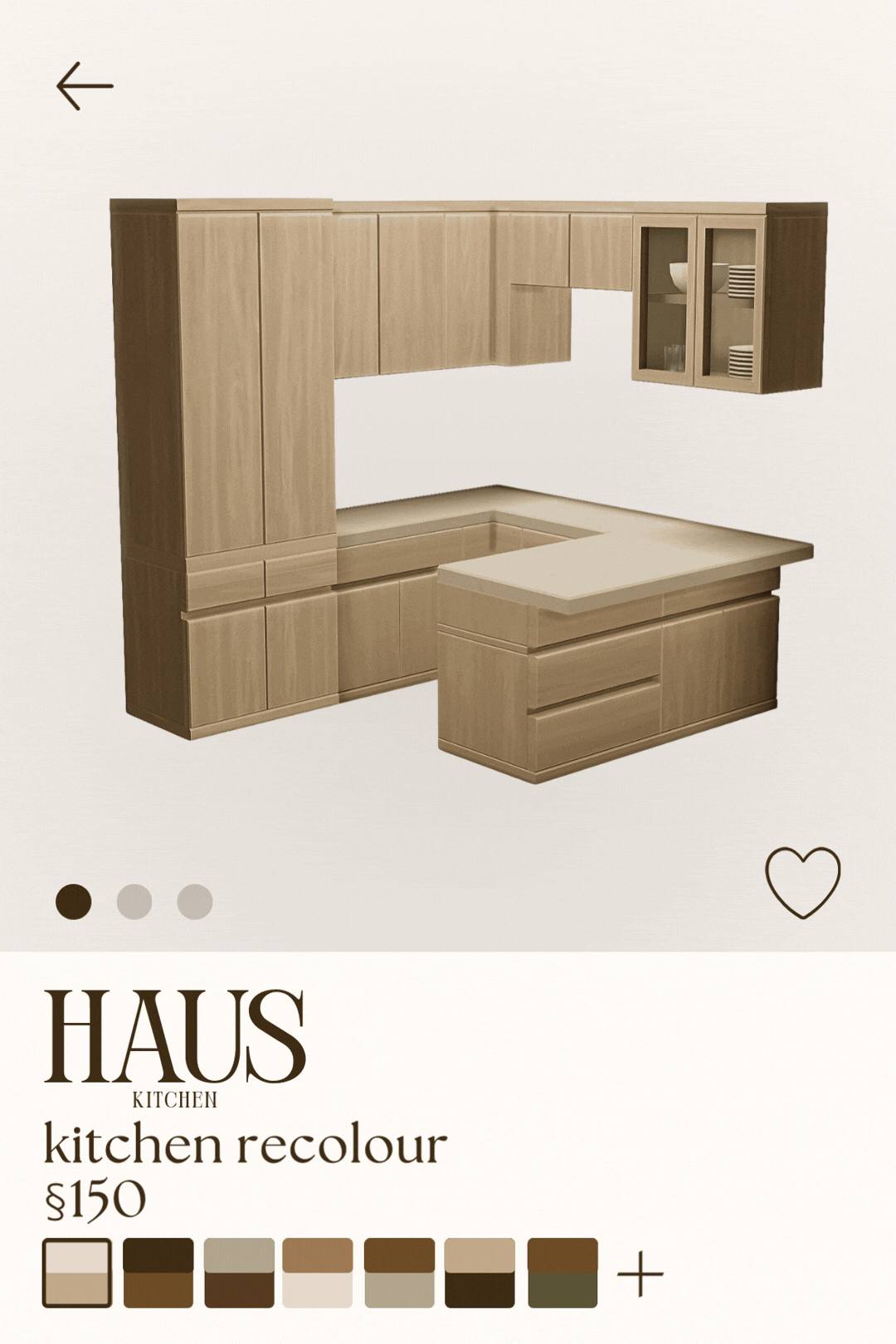 Кухонный гарнитур Haus Sims 4