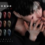 Маникюр Almond Shaped Nails With Accessories Sims 4