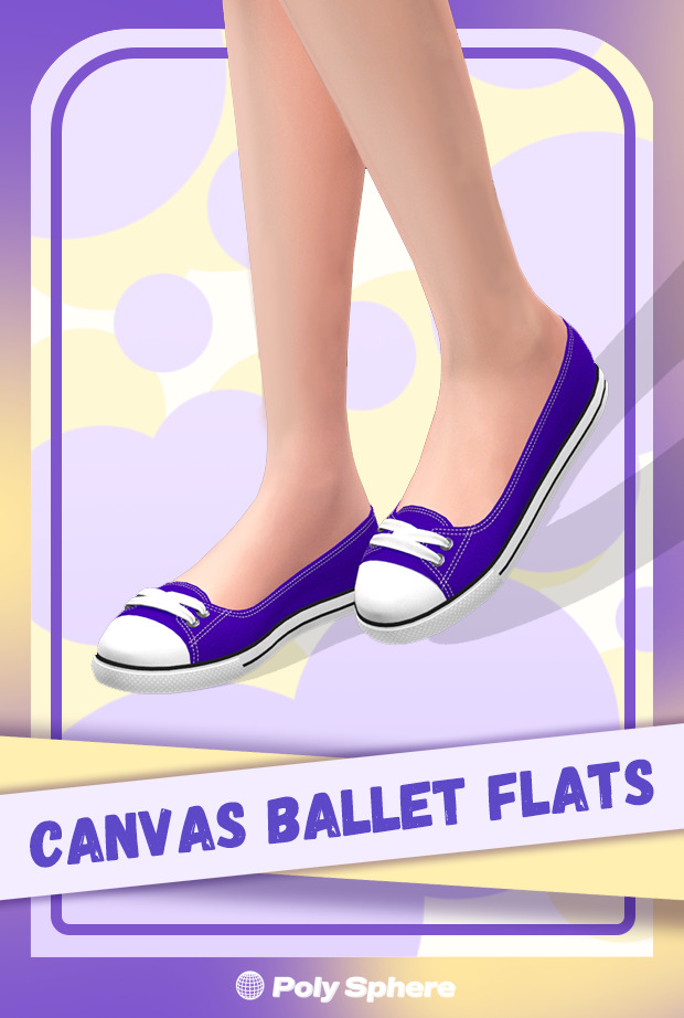 Обувь Canvas Ballet Flats Sims 4