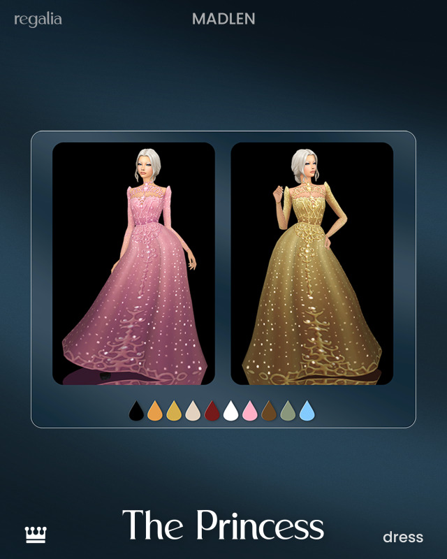 Платье The Princess Sims 4