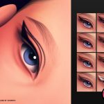 Подводка Angle Trace Eyeliner N438 Sims 4 Подводка Angle Trace Eyeliner N438 Sims 4