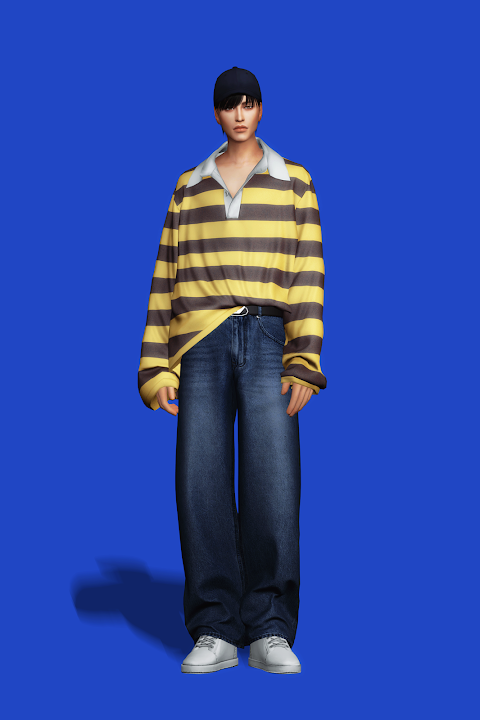 Кофта Drift Polo Shirt Sims 4