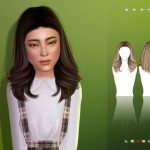 Прическа Zara Sims 4 Прическа Zara Sims 4