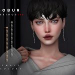 Серьги Dangling Drop Earrings Sims 4 Серьги Dangling Drop Earrings Sims 4