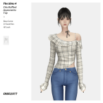 Топ Chic Ruffled Asymmetric Top Sims 4 Топ Chic Ruffled Asymmetric Top Sims 4